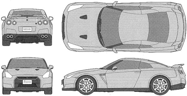 《尼桑gtr 2008建模教程》(nissan gtr 2008 modeling