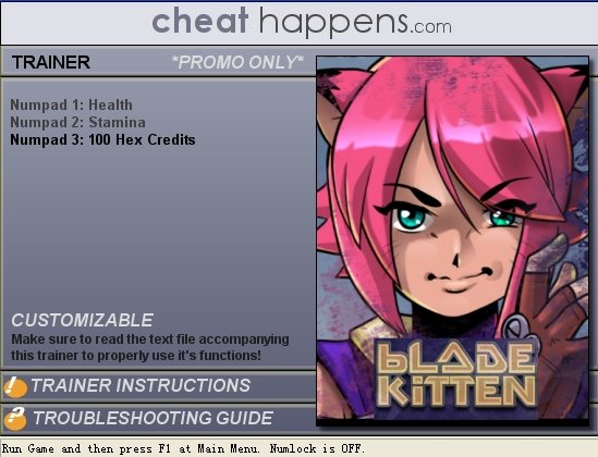 《<em>利刃猫女</em> 修改器集》(blade kitten trainers)个