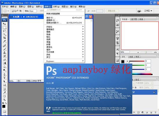 《adobe photoshop cs3v10》简体中文绿色精简