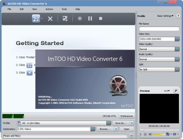 《高画质影片转换工具》(ImTOO HD Video Co
