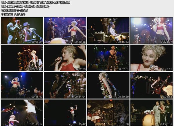 No Doubt Live In The Tragic Kingdom 1997 Xvid Dvdrip
